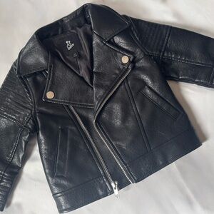 Art Class Toddler Black Faux Leather Jacket